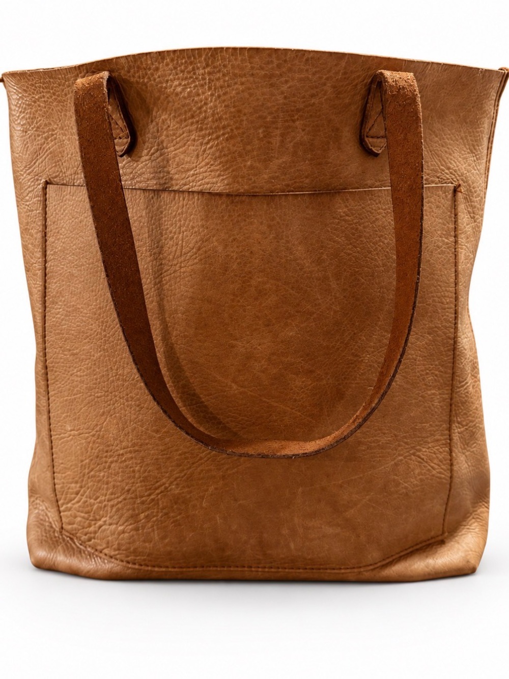 Madewell Medium Transport Tote F5788 Brown Leather Shoulder Bag